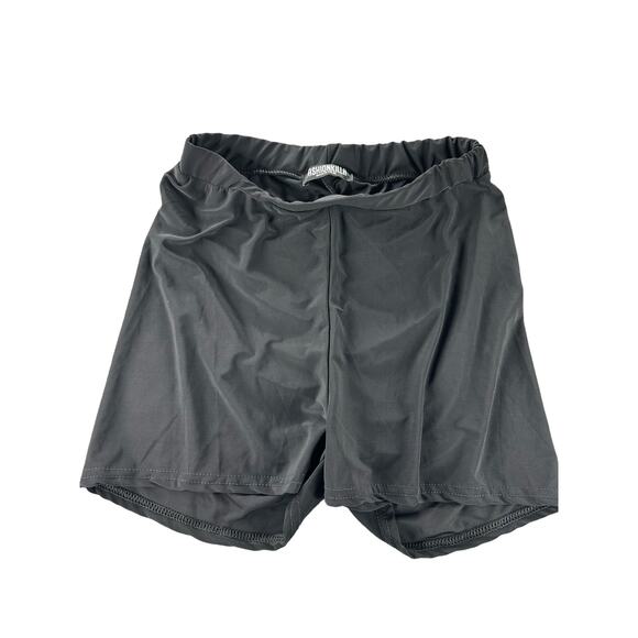 Fashionkilla Black Ruched Back Pull-On Mini Shorts Women's Size XS - Picture 1 of 7